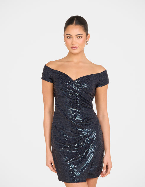 Nat Off Shoulder Mini Dress